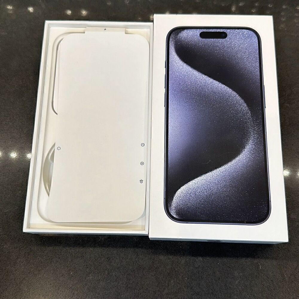 iPhone 15 Pro Box Bundle (Blue Titanium) - Picture 4 of 4